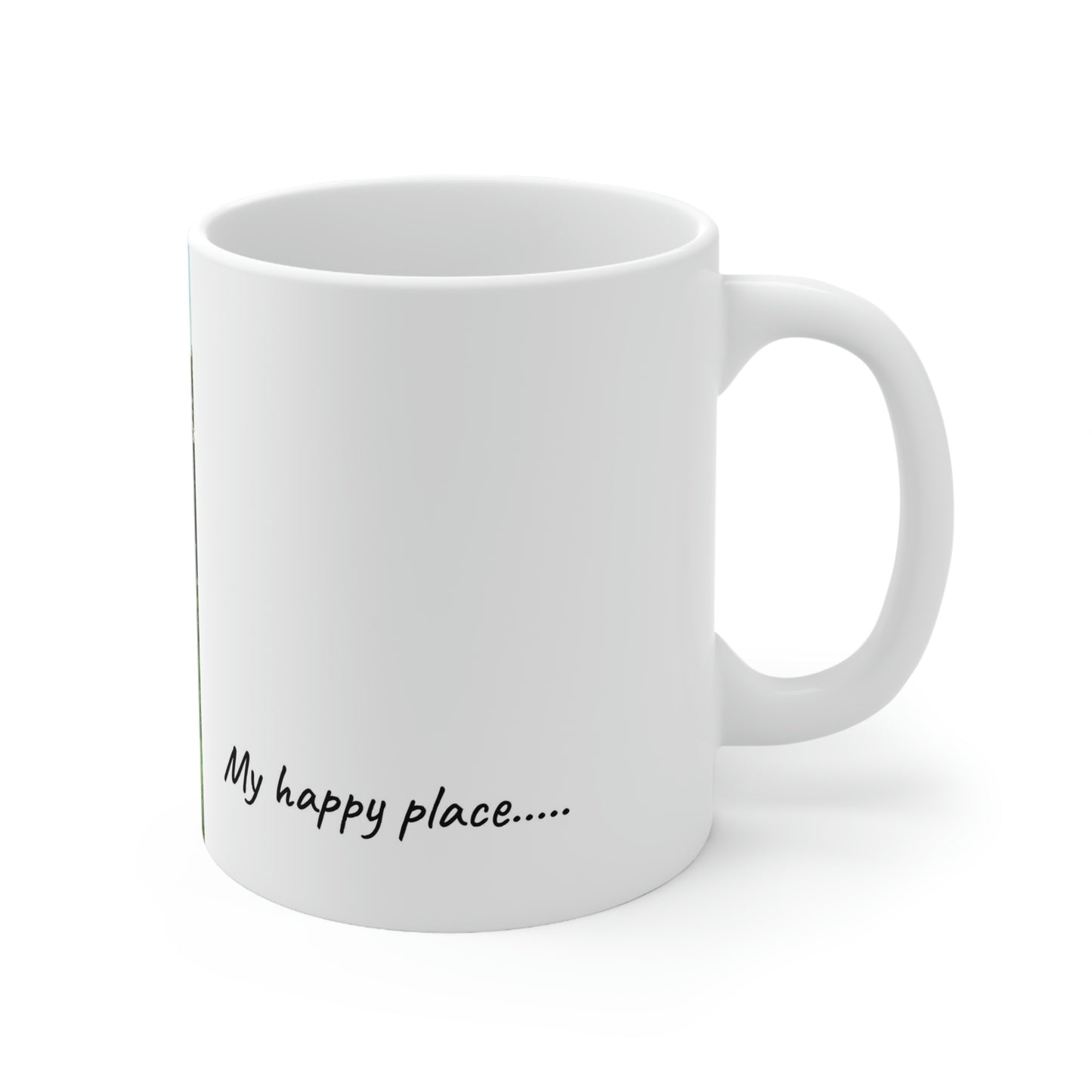My Happy Place in the Wildflower Garden Ceramic Mug 11oz