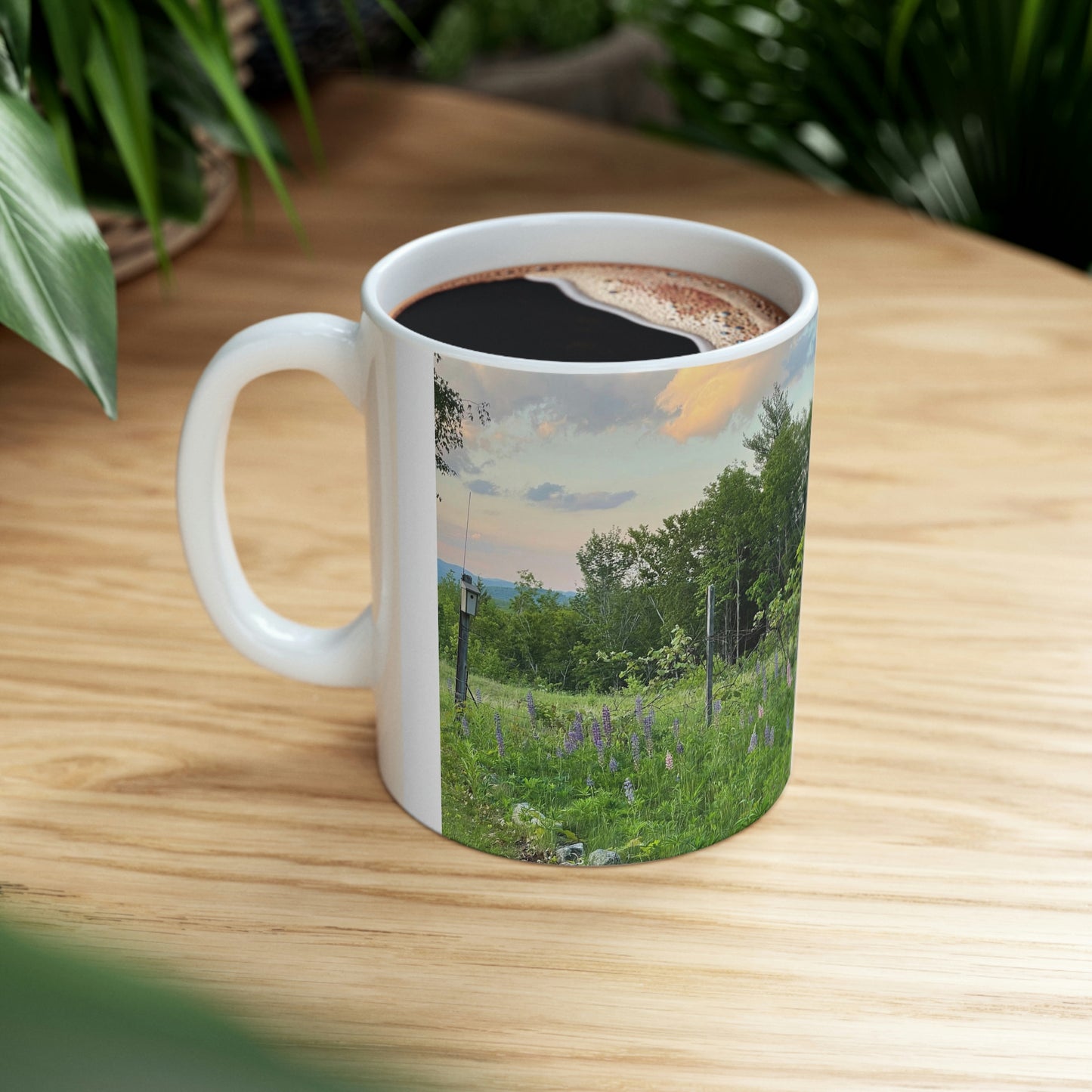 My Happy Place in the Wildflower Garden Ceramic Mug 11oz