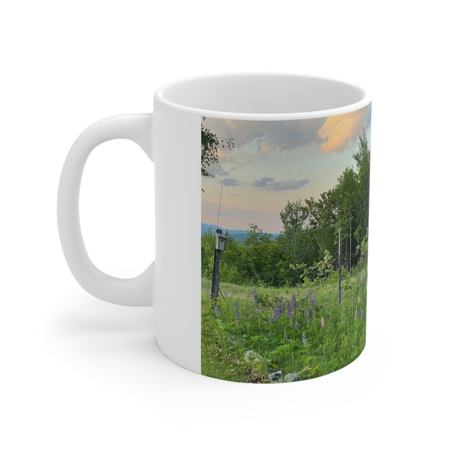 My Happy Place in the Wildflower Garden Ceramic Mug 11oz