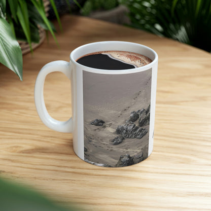 My Happy Place in the Wet Ocean Sand-Ceramic Mug 11oz