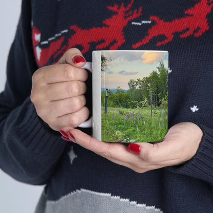 My Happy Place in the Wildflower Garden Ceramic Mug 11oz
